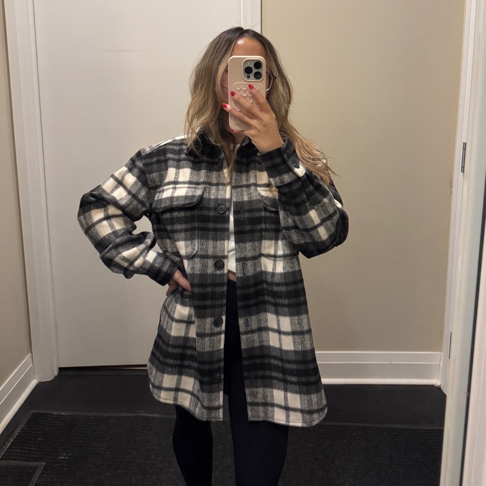 Checkered Shacket - Picture 2 of 6